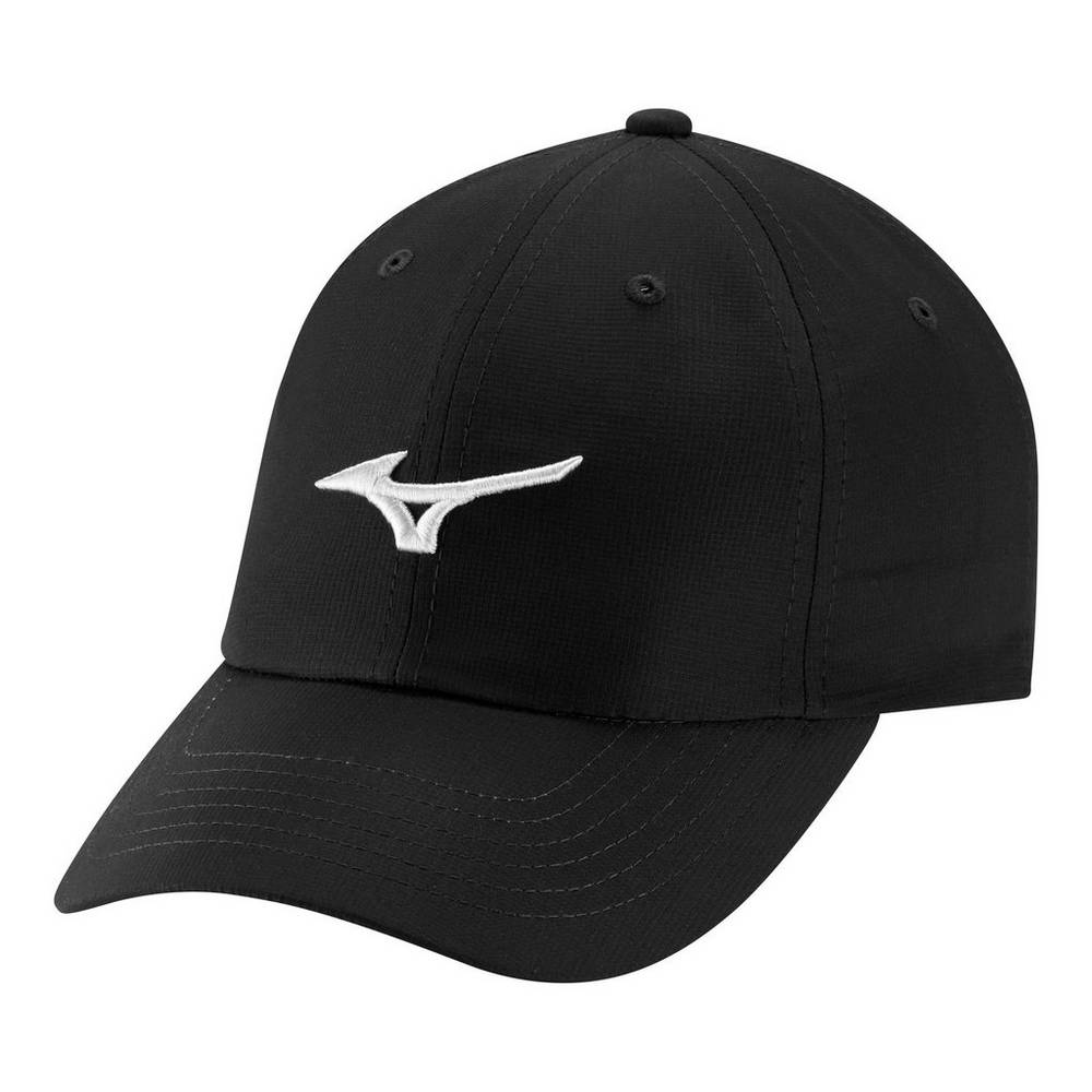 Gorro Mizuno Tour Adjustable Lightweight Small Fit Hombre Negras/Blancas Ofertas YLFM-39058